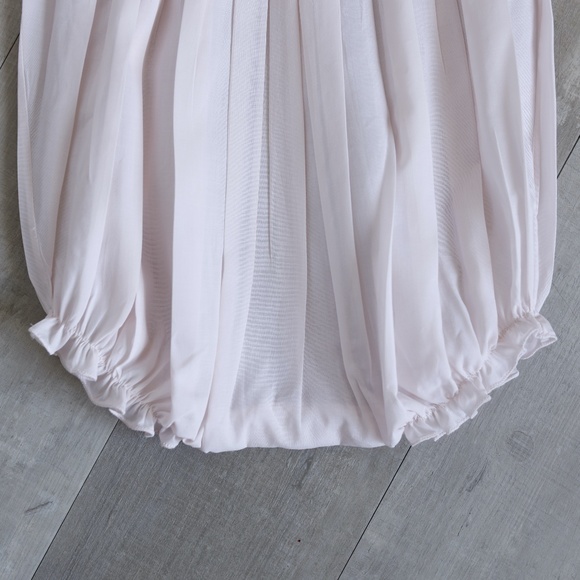 Pink Smocked Romper With Embroidery Rosebuds Feltman Brothers 18 Months RARE NWT - Picture 5 of 6